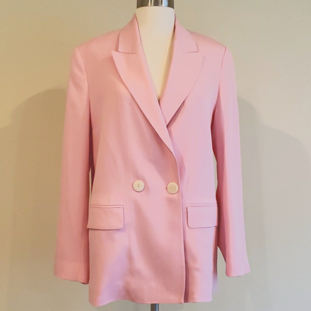 Zara Pink Blazer Sz S